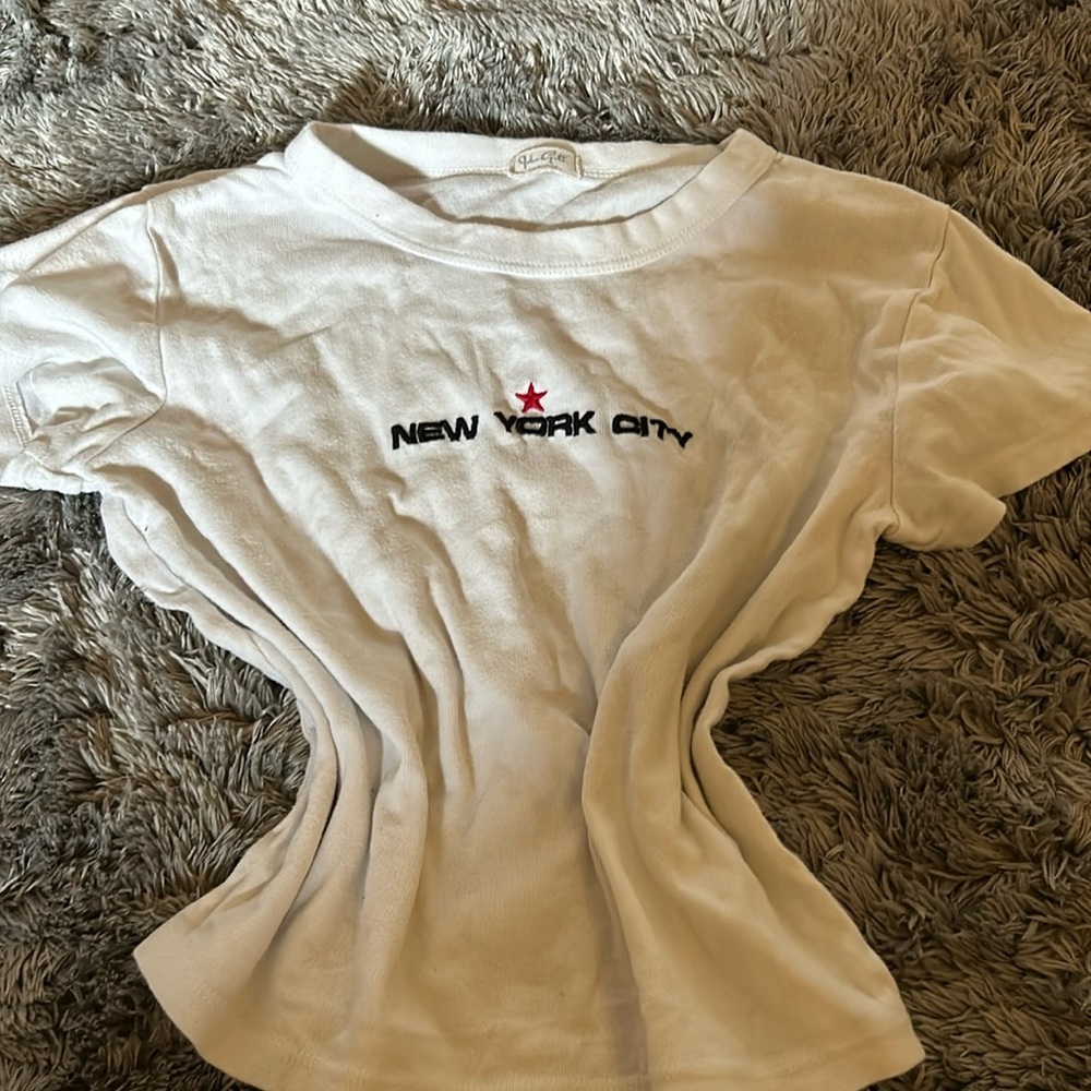 New York City, John Galt California cropped T-shirt